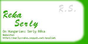 reka serly business card