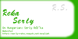 reka serly business card